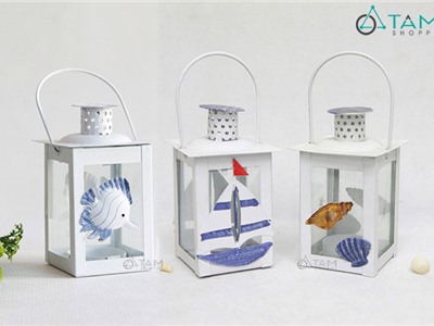 Chân nến quai xách Phong cách biển H-CHN-03